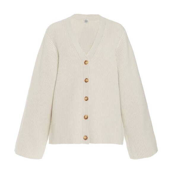 Toteme Lambswool Knit Cardigan SZ Small - Picture 1 of 4